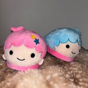 Sanrio Pink and Blue Character Slippers